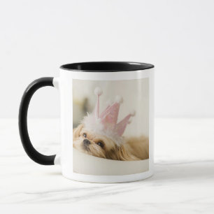 Dog with a crown mug