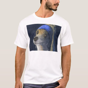 Dog with a pearl earring T-Shirt