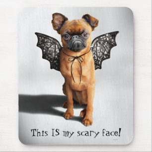 Dog With Bat Wings Mouse Mat