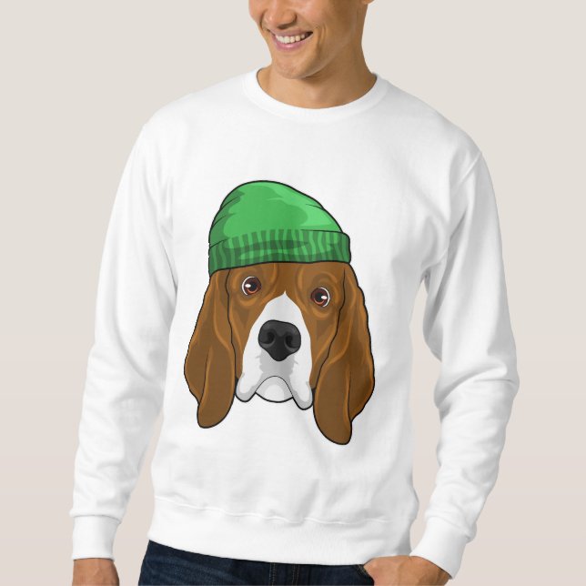 Dog with Beanie Sweatshirt (Front)