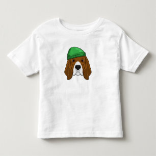 Dog with Beanie Toddler T-Shirt