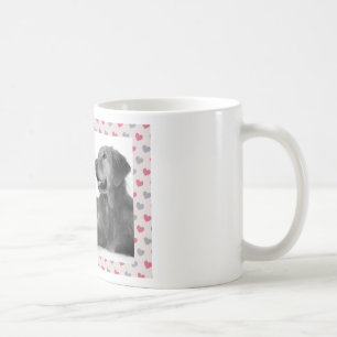 Dog with beautiful hearts coffee mug