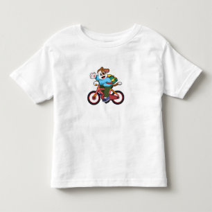 Dog with Bicycle Toddler T-Shirt
