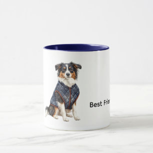 Dog with Blue Jacket Mug
