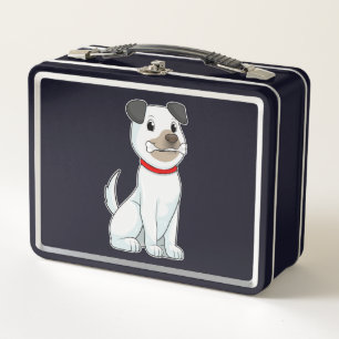 Dog with Bone Metal Lunch Box