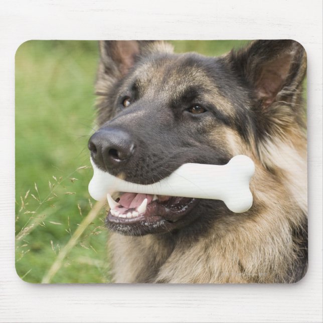 Dog with bone mouse mat (Front)