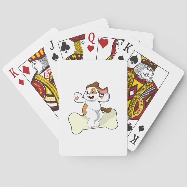 Dog with Bone Playing Cards (Back)