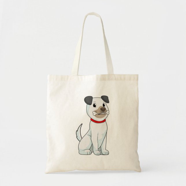 Dog with Bone Tote Bag (Front)