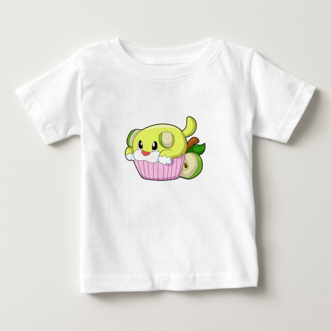 Dog with Cake Baby T-Shirt (Front)