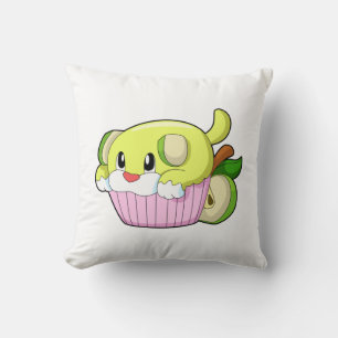 Dog with Cake Cushion