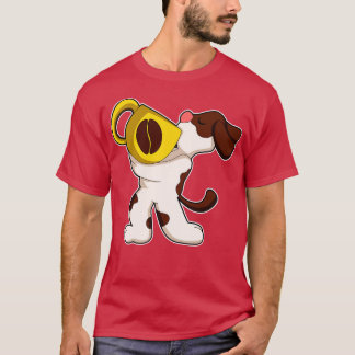 Dog with Cup of Coffee 1 T-Shirt