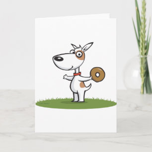Dog with Donut Card