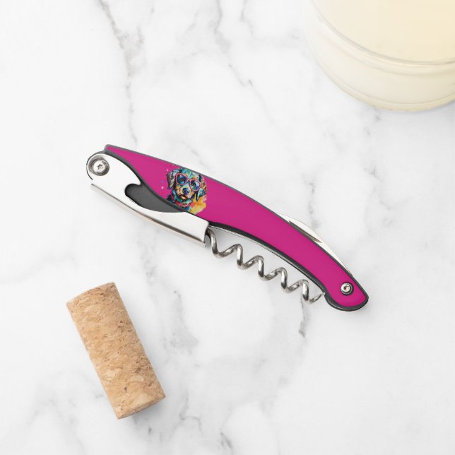Dog with Glasses Corkscrew (Front)