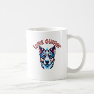 dog with love owner coffee mug