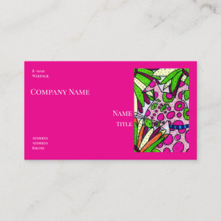 Dog with Pink Dots Company Business Cards