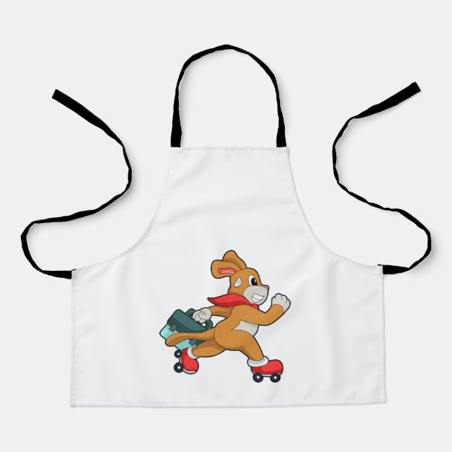 Dog with Roller skates Apron (Front)