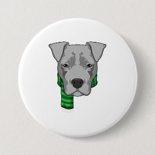Dog with Scarf 7.5 Cm Round Badge
