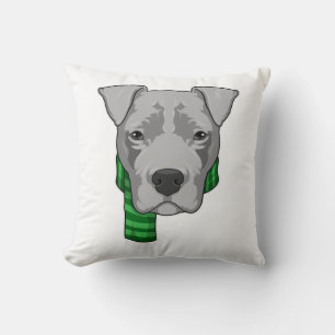 Dog with Scarf Cushion