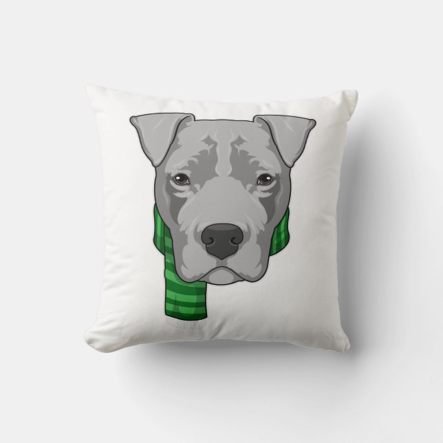 Dog with Scarf Cushion (Front)