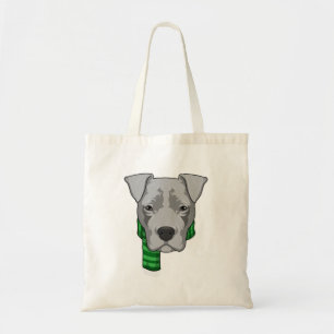 Dog with Scarf Tote Bag