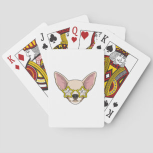 Dog with Sunglasses Playing Cards