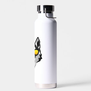Dog with Sunglasses - Siberian Husky Water Bottle