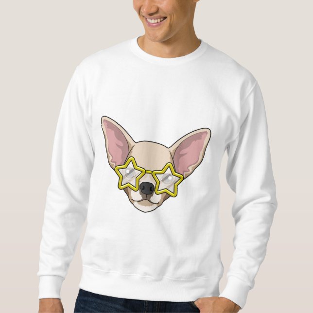 Dog with Sunglasses Sweatshirt (Front)