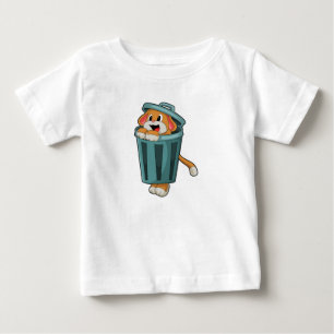 Dog with Trashcan Baby T-Shirt
