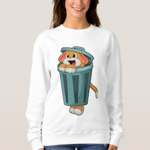 Dog with Trashcan Sweatshirt