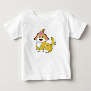 Dog with Waffle ice cream Baby T-Shirt