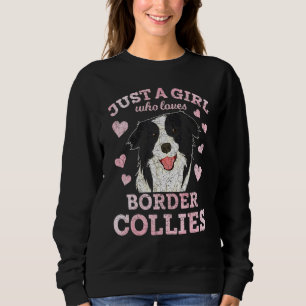 Dog Women Animal Girls Hearts Border Collie Sweatshirt