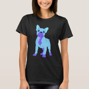 Dog Womens Colourful Cool French Bulldog Mens Fren T-Shirt