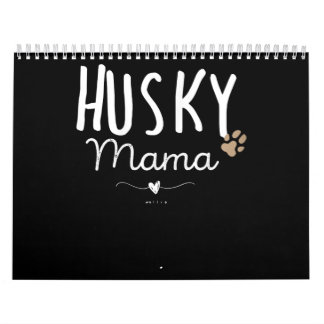 Dog | Womens Husky Mama Husky Mum Gifts Dog Lover Calendar