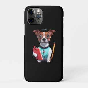 Dog Working as Nurse, Dog Wearing Nurse uniform iPhone 11 Pro Case