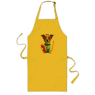 Dog Working as Nurse, Dog Wearing Nurse uniform Long Apron