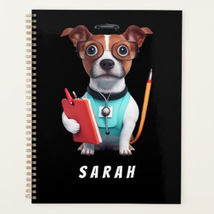 Dog Working as Nurse, Dog Wearing Nurse uniform Planner