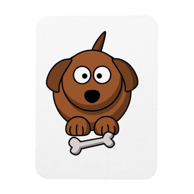 dog x bone magnet (Vertical)