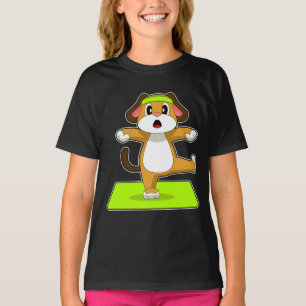 Dog Yoga Fitness Gymnastics T-Shirt