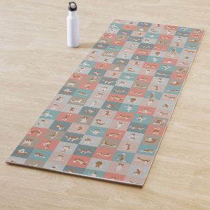 Dog yoga pose. Yoga with dogs Mat