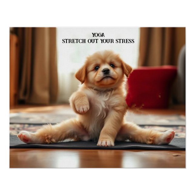 Dog Yoga Poster (Front)