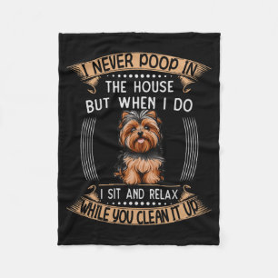 Dog Yorkie O Stuff Pet Dad Price Yorkieo Pupes Com Fleece Blanket