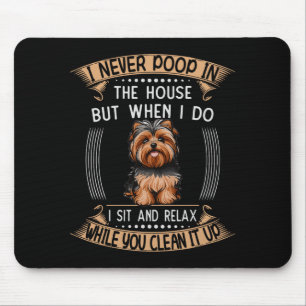 Dog Yorkie O Stuff Pet Dad Price Yorkieo Pupes Com Mouse Mat