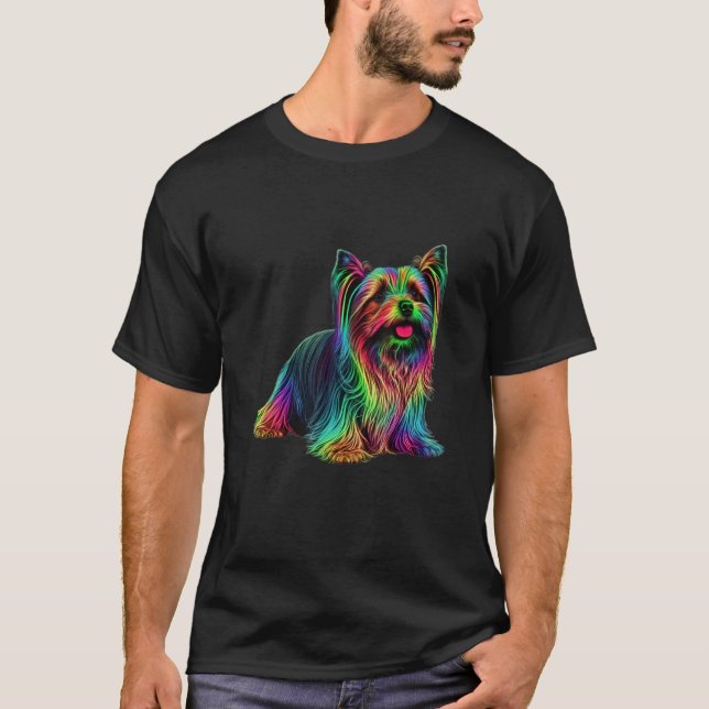 Dog Yorkshire Terrier Mom T-Shirt (Front)