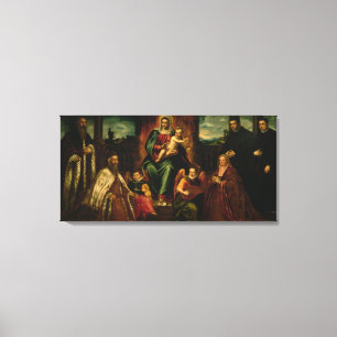 Doge Alvise Mocenigo and Family Canvas Print