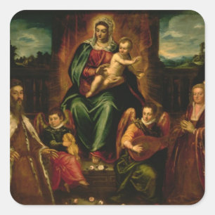 Doge Alvise Mocenigo and Family Square Sticker