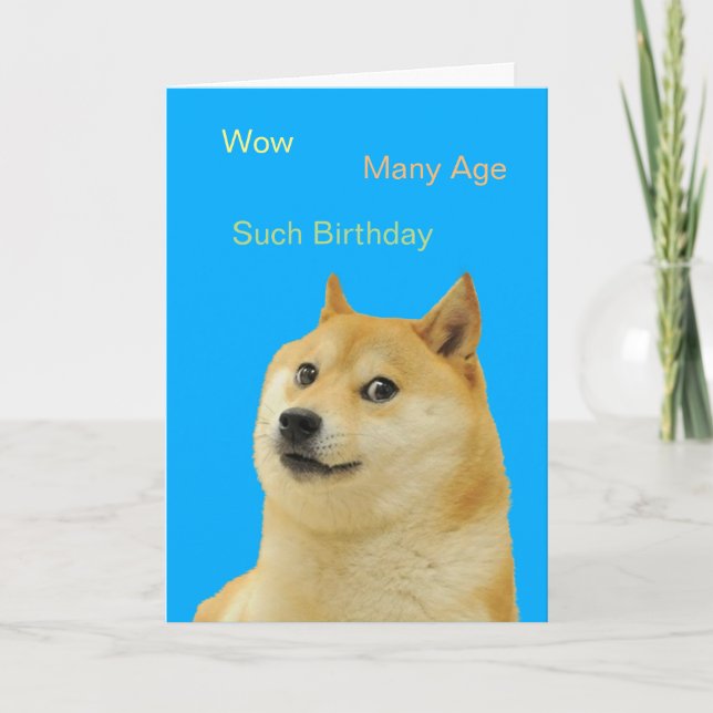 Doge Birthday Card (Front)