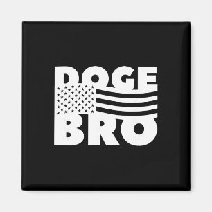 Doge Bro American Patriotic Trump Efficiency Magnet
