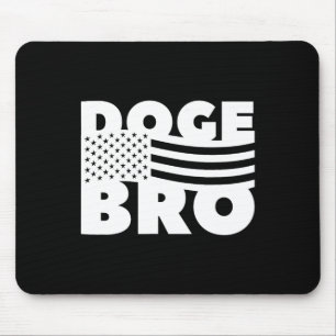 Doge Bro American Patriotic Trump Efficiency  Mouse Mat