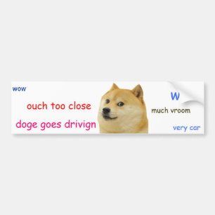Doge Bumper Sticker