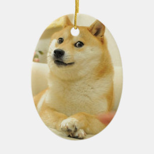 Doge Ceramic Tree Decoration
